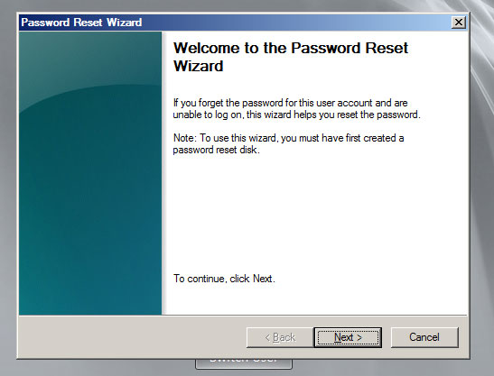 password wizard reset tool for usb